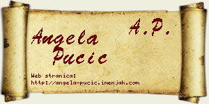 Angela Pučić vizit kartica